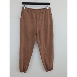 Vuori Boyfriend Jogger Brown Heathered Pants Size Medium Women’s Drawstring